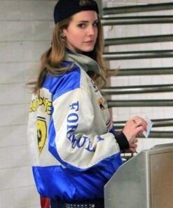 American Singer Lana Del Rey Mclaren Formula 1 Racing Jacket.