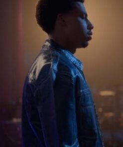 Andre-Johnson-Jr.-Grown-ish-Marcus-Scribner-Blue-Waxed-Jacket-539x700