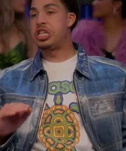 Andre-Johnson-Jr.-Grown-ish-S06-Marcus-Scribner-Blue-Waxed-Jacket-539x700