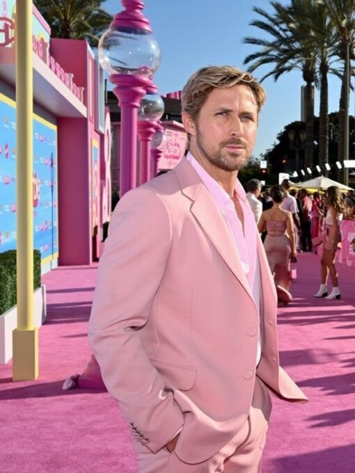 Barbie-LA-Premiere-Ryan-Gosling-Pink-Suit