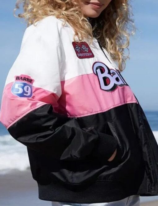 Barbie Racer Motorcycle Satin Jacket.