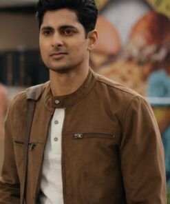Boom Film Make Me A Match 2023 Rushi Kota Brown Jacket