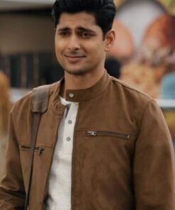 Boom Film Make Me A Match 2023 Rushi Kota Brown Jacket.