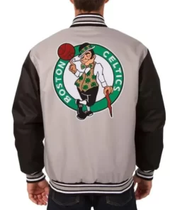 Boston Celtics Gray and Black Jacket 2023