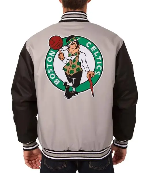 Boston Celtics Gray and Black Jacket 2023