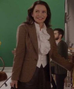 Charlotte-York-And-Just-Like-That-S02-Kristin-Davis-Houndstooth-Blazer