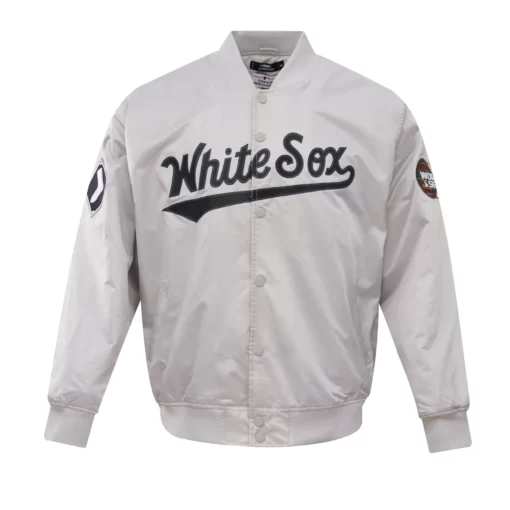 Chicago White Sox Big Logo World Series Satin Jacket