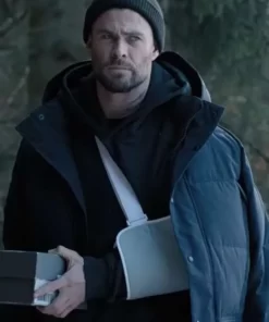 Chris Hemsworth Black Puffer Jacket