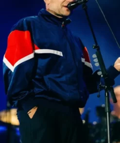 Damon-Albarn-Performing-Replica-Iconic-Fila-Trucker-Jacket