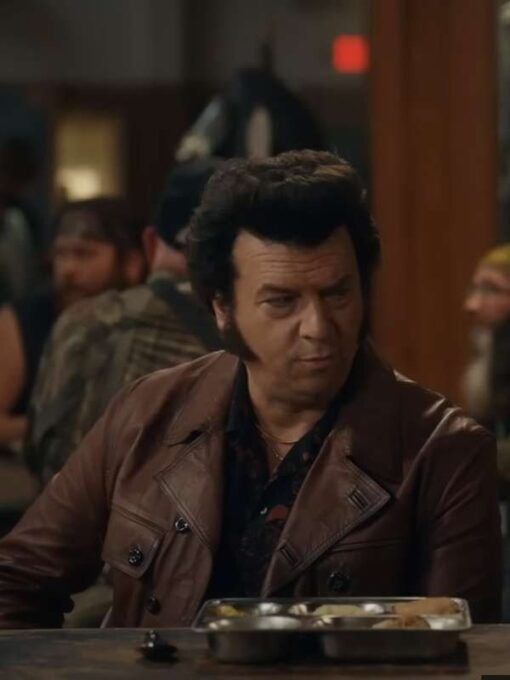 Danny McBride The Righteous Gemstones Brown Leather Jacket 2023