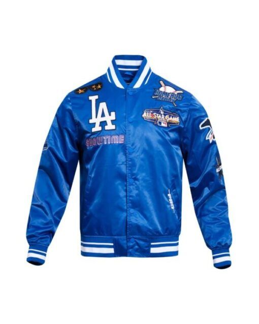 Dodgers All Star Blue Printed Satin Jacket