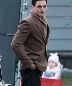 Elvis Priscilla 2023 Jacob Elordi Brown Blazer.