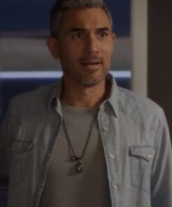 Franklyn Series And Just Like That S02 Ivan Hernandez Denim Shirt Jacket.