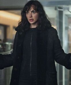 Heart of Stone Rachel Stone Leather Shearling Black Coat