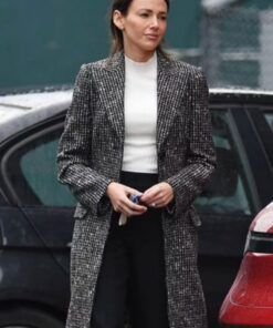 Maya Stern Fool Me Once 2023 Michelle Keegan Grey Trench Coat