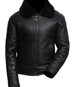 Mens Aviator B3 Shearling Sheepskin Leather Jacket.