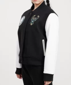 Milwaukee Bucks Classic Wool Varsity Jacket.