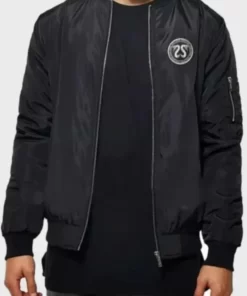 Music Festival Crssd House X Techno Black Bomber Jacket
