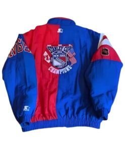 New York Rangers Blue and White Varsity Jacket - NHL Varsity Jacket XS