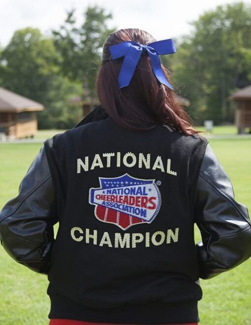 Nationals Champion Association Black Leather Jacket