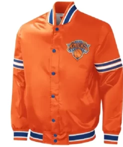 New York Knicks Orange Varsity Jacket