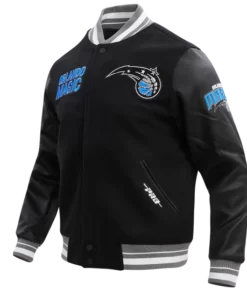 Orlando Magic Retro Classic Rib Wool Varsity Jacket.