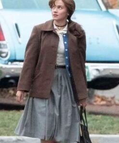 Priscilla 2023 Cailee Spaeny Brown Jacket