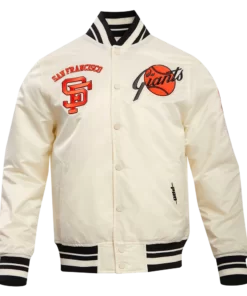 San Francisco Giants Retro Classic Rib Satin Jacket