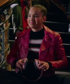Sofia Wylie High School Musical Pink Studded Leather Jacket 2023