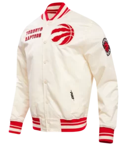 Toronto Raptors Retro Classic Rib Satin Jacket.