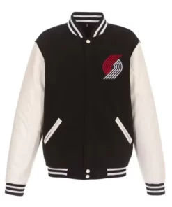 Trail Blazers Black and White Jacket 2023