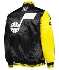Utah Jazz Yellow and Black Jacket 2023