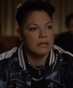 And Just Like That Sara Ramirez Panther Bomber Jacket