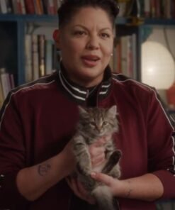 And just like that S02 Sara Ramirez Burgundy Jacket 2023