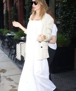 Angelina Jolie White Blazer