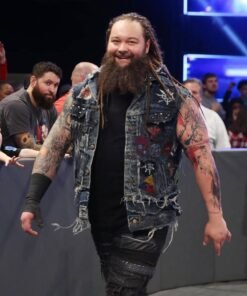 Bray Wyatt Blue Denim Hooded Vest 2023 - Copy