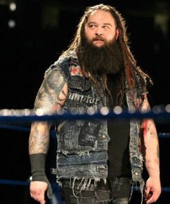 Bray Wyatt Blue Denim Hooded Vest 2023 - Copy
