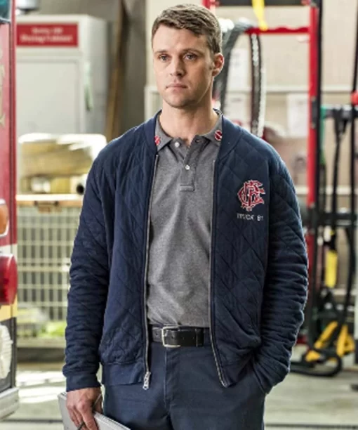 Chicago Fire Matthew Casey Quilted Jacket