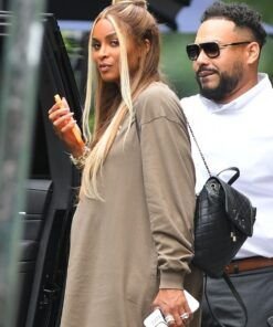 Ciara At Sadelle’s In Newyork Brown Midi Dress 2023