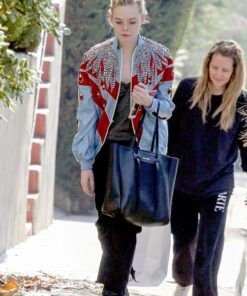Elle Fanning Sequin Jacket