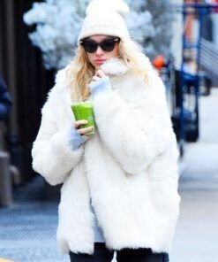 Elsa Hosk Winter Street Style Jacket