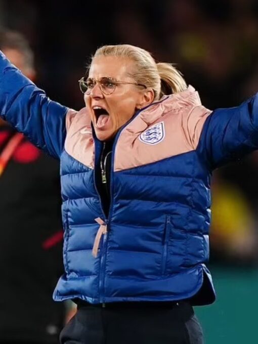 England Lionesses Blue Puffer Jacket