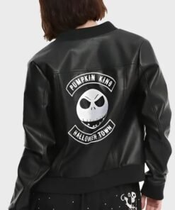 Halloween Black Leather Jacket 2023