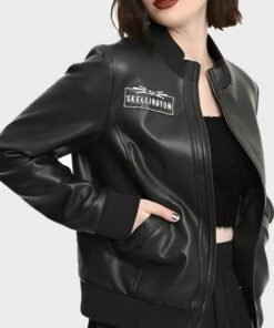 Halloween Black Leather Jacket