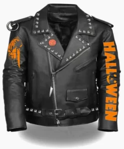 Halloween Black Leather Jacket