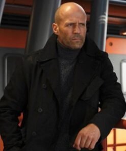 Jason Statham Meg 2 The Trench Black Coat