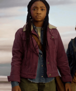 Leah Jeffries Percy Jackson And The Olympians 2023 Denim Jacket