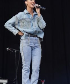 Megan McKenna At Hardwick Festival Denim Jacket 2023