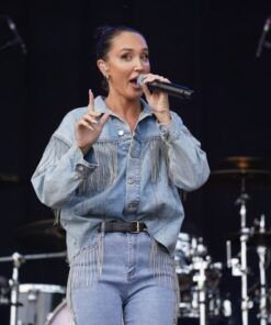 Megan McKenna At Hardwick Festival Denim Jacket