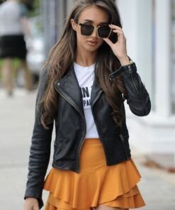 Megan McKenna Black Leather Jacket